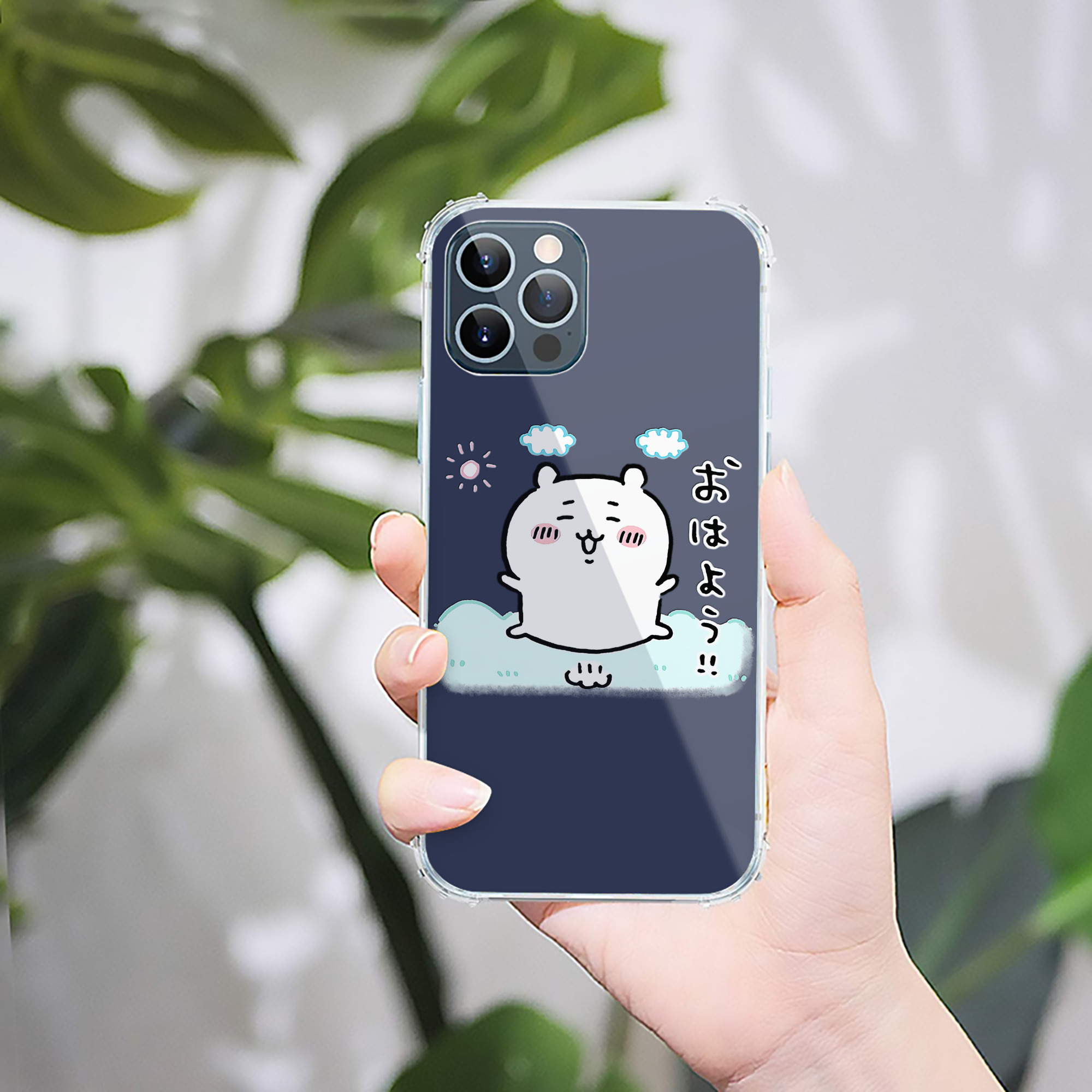 （画像用） ちいかわ ちいかわ Chii-kawa chiikawa 【iPhone 12シリーズ対応】透明スマホケース（クリアソフトケース）
